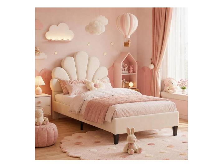 LuxusKollektion Polsterbett Kinderbett 90x200 mit Kopfteil