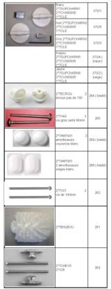 Pagette Sitz-Puffer 266 1 Set (2 Stück), weiß