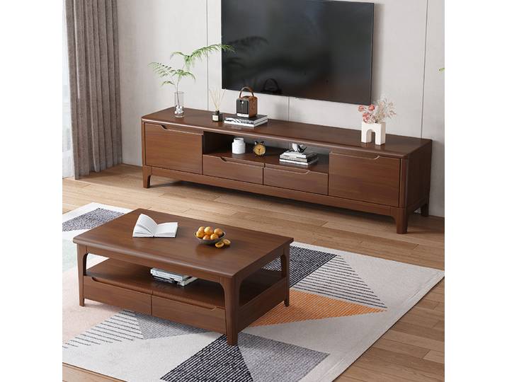 Meuble De télévision esthétique Vintage, personnalisé, tendance, en bois, rangement minimaliste, Meubles De Salon