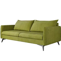 3-SITZER-SOFA Pulse Grün Luxusmicrofaser