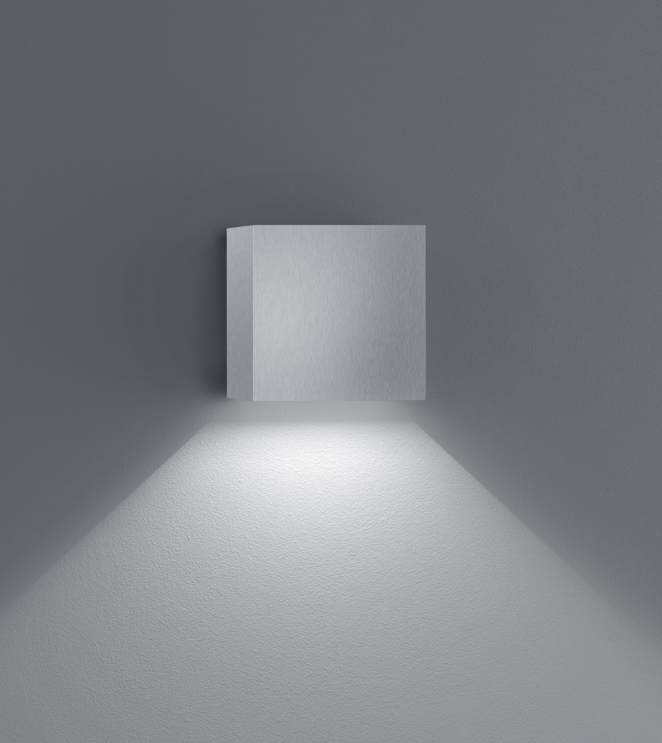 Helestra LED-Wandaußenleuchte SIRI 44 L 15x15cm Nickel matt A28442.18 4022671102933