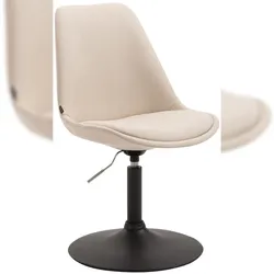 CLP Esszimmerstuhl Maverick Stoff creme/schwarz
