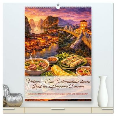 Vietnam - Eine Schlemmerreise durchs Land des aufsteigenden Drachen (hochwertiger Premium Wandkalender 2027 DIN A2 hoch), Kunstdruck in Hochglanz