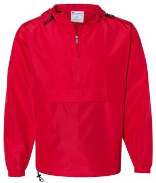 Champion CO200 Packable Anorak Jacket in Scarlet size Small   Polyester