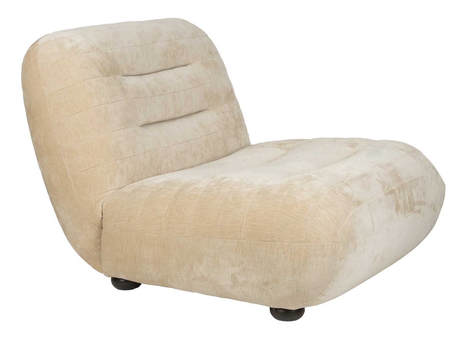 Dutchbone Fauteuil Wyatt Velvet - Beige