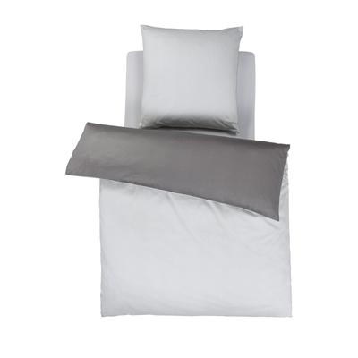 Bettbezug JOOP "Bettwäsche 1er Pack" Gr. M, grau (hellgrau), B:155cm L:220cm, Buntgewebe, , Bettbezüge