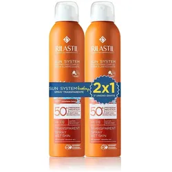 Rilastil, Sonnencreme, Sun System Baby Spray Transparent Spf50 2x200ml (SPF 50+, 200 ml)
