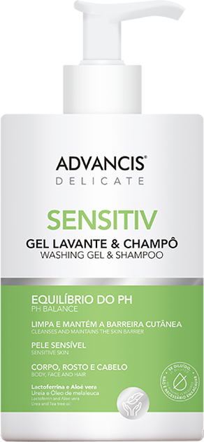 Advancis Delicate Sensitiv Gel Lavante/Champô 500ml
