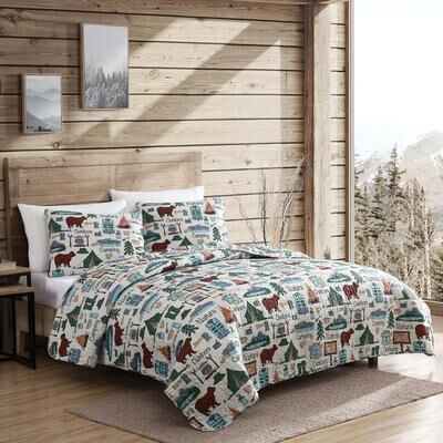Beatrice Home Fashions Camp Site Quilt Set