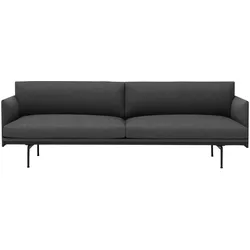 Muuto Outline Sofa 3-Sitzer, remix 163 / schwarz