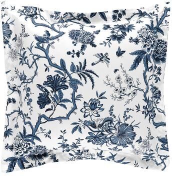 Jardin Toile Sham - Indigo King - Ballard Designs