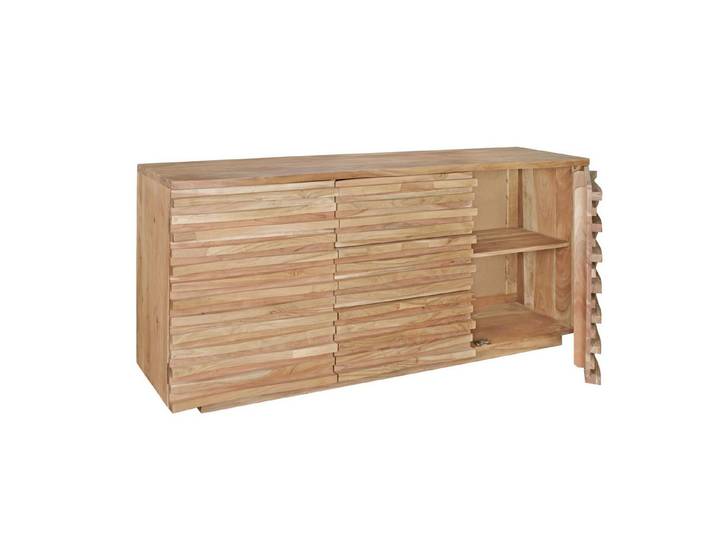 tinkaro Sideboard KUNO große Anrichte Massivholz Design Kommode aus Holz (1 St)
