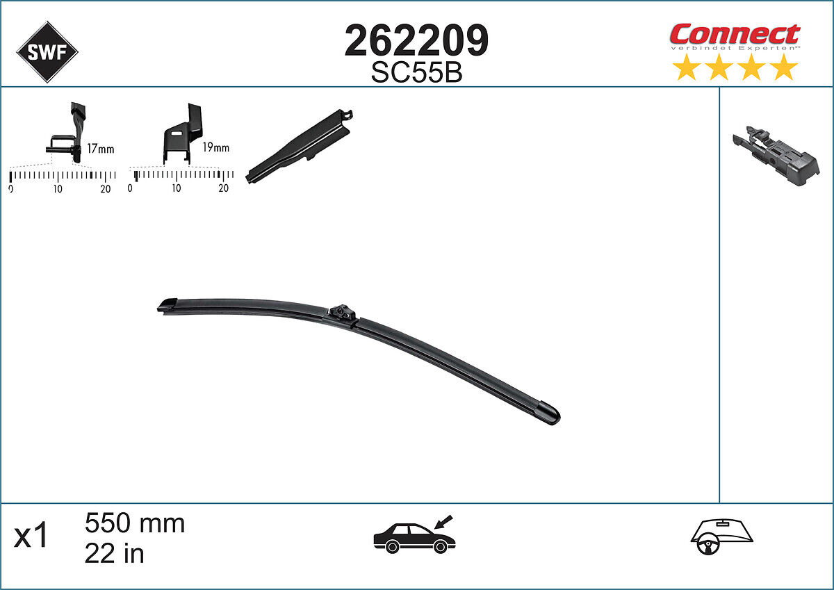 Swf Wischblatt Alternative Connect 262209 Für Citroën