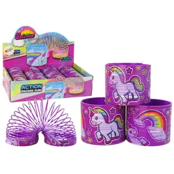 Ikonische lila Einhorn-Entspannungsfeder 6 cm