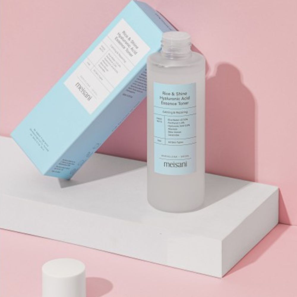 Meisani Rice and Shine Hyaluronic Acid Essence Toner for All Skin Types 150mL