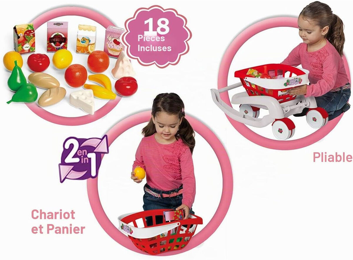 Supermarché Great Supermarket Trolley 2 en 1 - Chicos