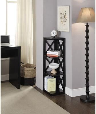 Convenience Concepts Oxford 3 Tier Corner Bookcase
