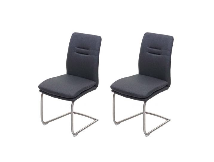 ESSZIMMERSTUHL Anthrazit 2er-Set