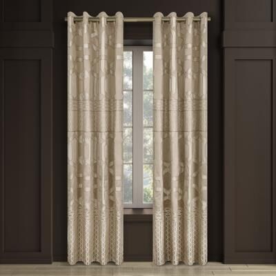 "OLYMPUS 84"" GROMMET PANEL PAIR by Royal Court in Sand (Size ONE SIZE)"