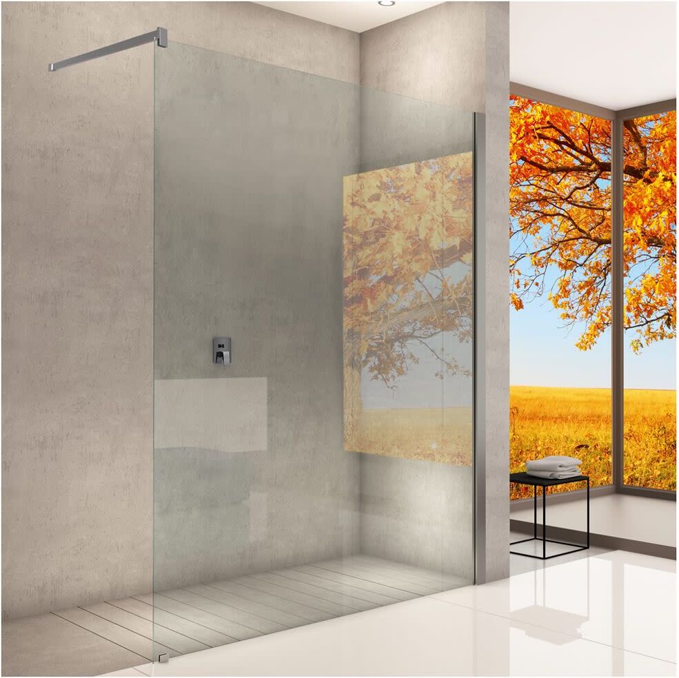 Hoesch ONE&ONE Walk-In Eckversion, Seiteneinstieg 130 cm