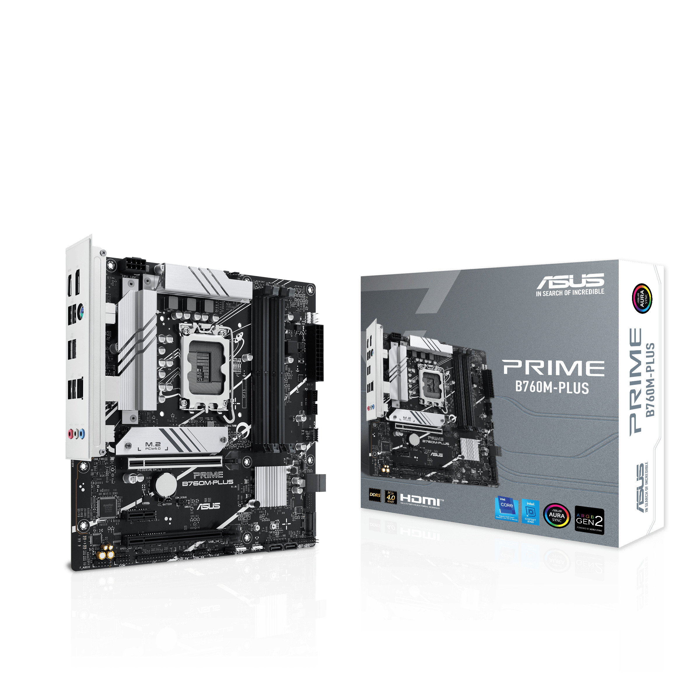 ASUS PRIME B760M-PLUS mATX Gaming Mainboard Sockel 1700 DP/HDMI/USB-C 90MB1GY0-M0EAY0