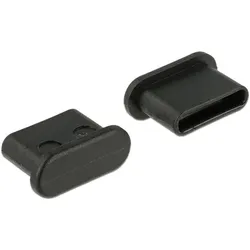 DeLOCK 64014 Steckdosensicherung USB Typ-C Schwarz 10 Stück(e)