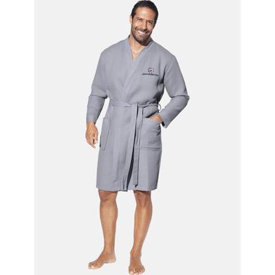 Hausanzug JAN VANDERSTORM "Bademantel ARETTI" Gr. XXL, grau, XXL, Obermaterial: 100% Baumwolle CO., Hausmäntel, Hausanzug
