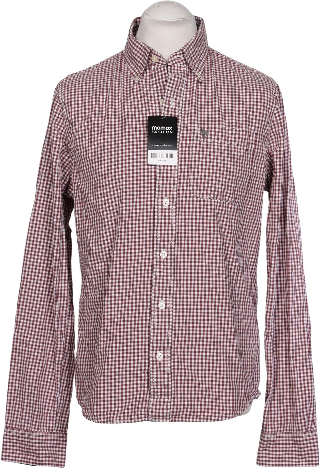 Abercrombie & Fitch Herren Hemd, Mehrfarbig, Gr. L, Baumwolle - Second Hand