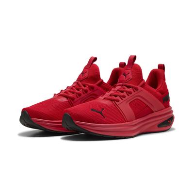Sneaker PUMA "SOFTRIDE Enzo 6 Sneakers Erwachsene", Herren, Gr. 44, Textil, rot (for all time rot schwarz), Obermaterial: Synthetik, Textil. Futter: Textil. Innensohle: Textil. Laufsohle: Gummi, Schuhe Sneaker