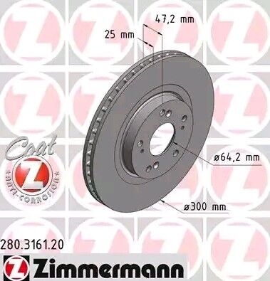 ZIMMERMANN 280.3161.20 Bremsscheibe