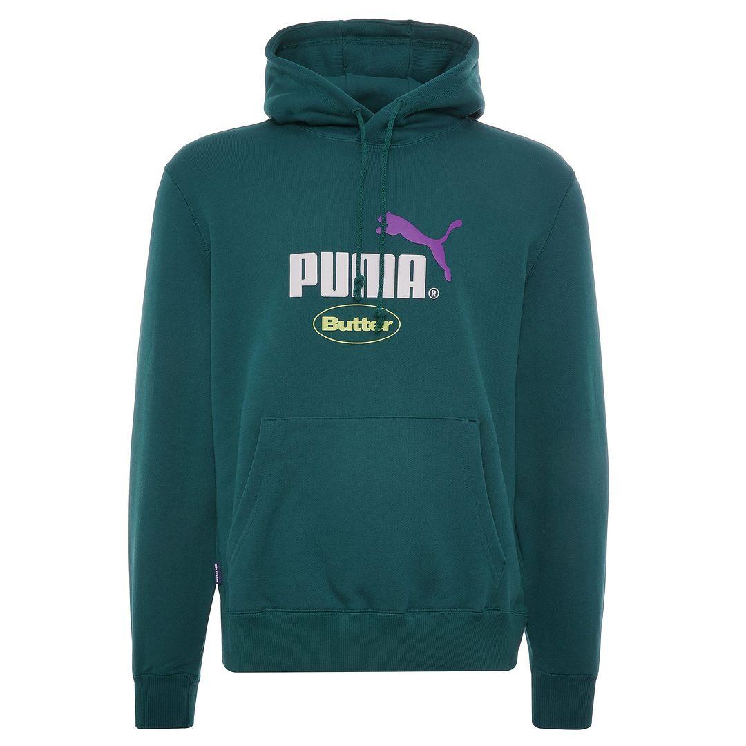 Puma x Butterwaren Langarm blaugrafische Pullover -Grafiklogo Hoodie 532438 40