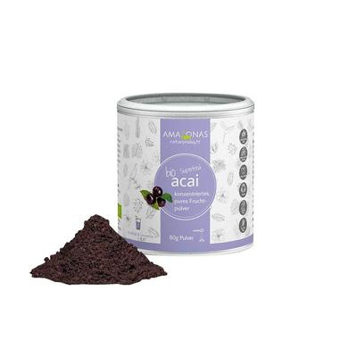 Acai 100% Bio Pulver ohne Trägerstoffe 80 g