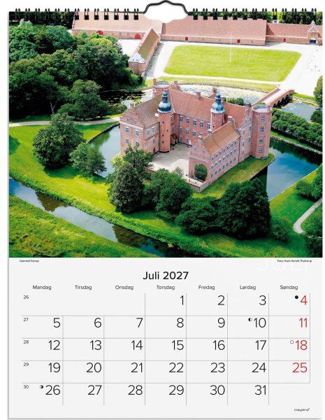 Mayland 2027 Vægkalender, Danske Slotte