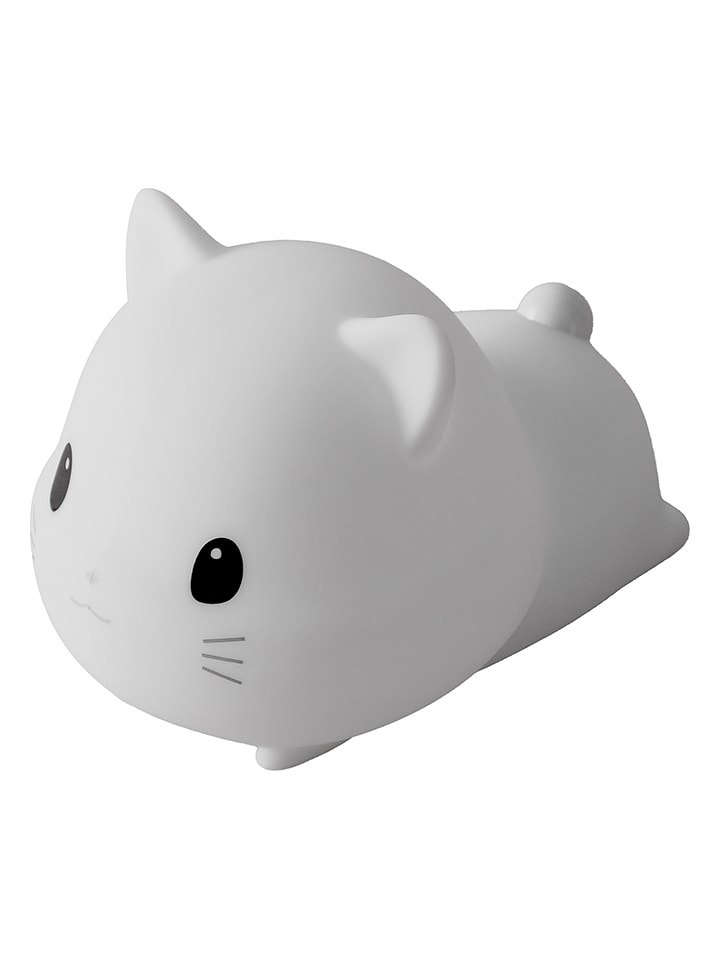 LA VAGUE Nachtlicht "Kitty cat" in Weiß - (B)15 x (H)11 x (T)10 cm - onesize