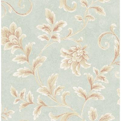 Seabrook Designs Casaba Floral Blossom Unpasted Wallpaper