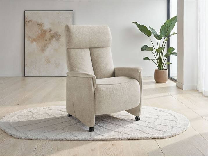 sit&more TV-Sessel Cremona mit Kopfteilverstellung, weitere Funktionen, Ergonomie M: manuelle Fußstütze & Rückenlehne