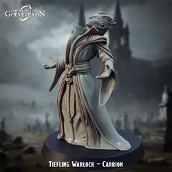 Tiefling Warlock - Carrion aus Hunt Beyond the Grave von The Printing Goes Ever On