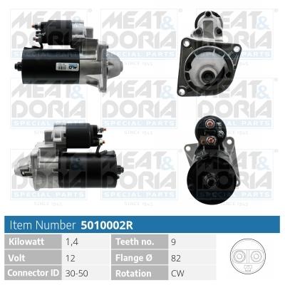 MEAT & DORIA Starter 5010002r für Fiat
