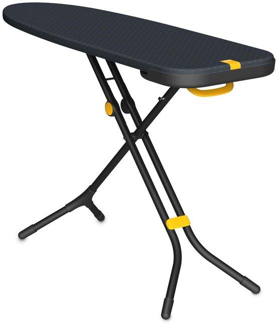 Famanu Bügelbrett Glide Plus - 135 x 45 cm, höhenverstellbar, hitzebeständiger Dampfbügelbereich, platzsparend