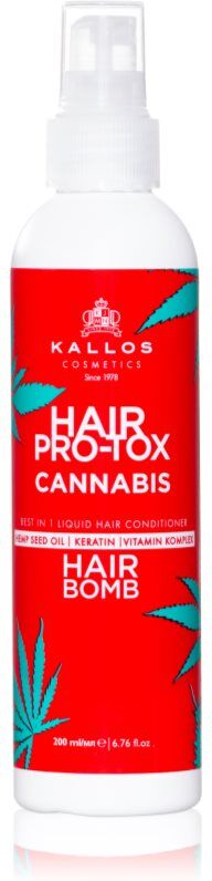 Kallos Hair Pro-Tox Cannabis ausspülfreier Conditioner im Spray mit Hanföl 200 ml