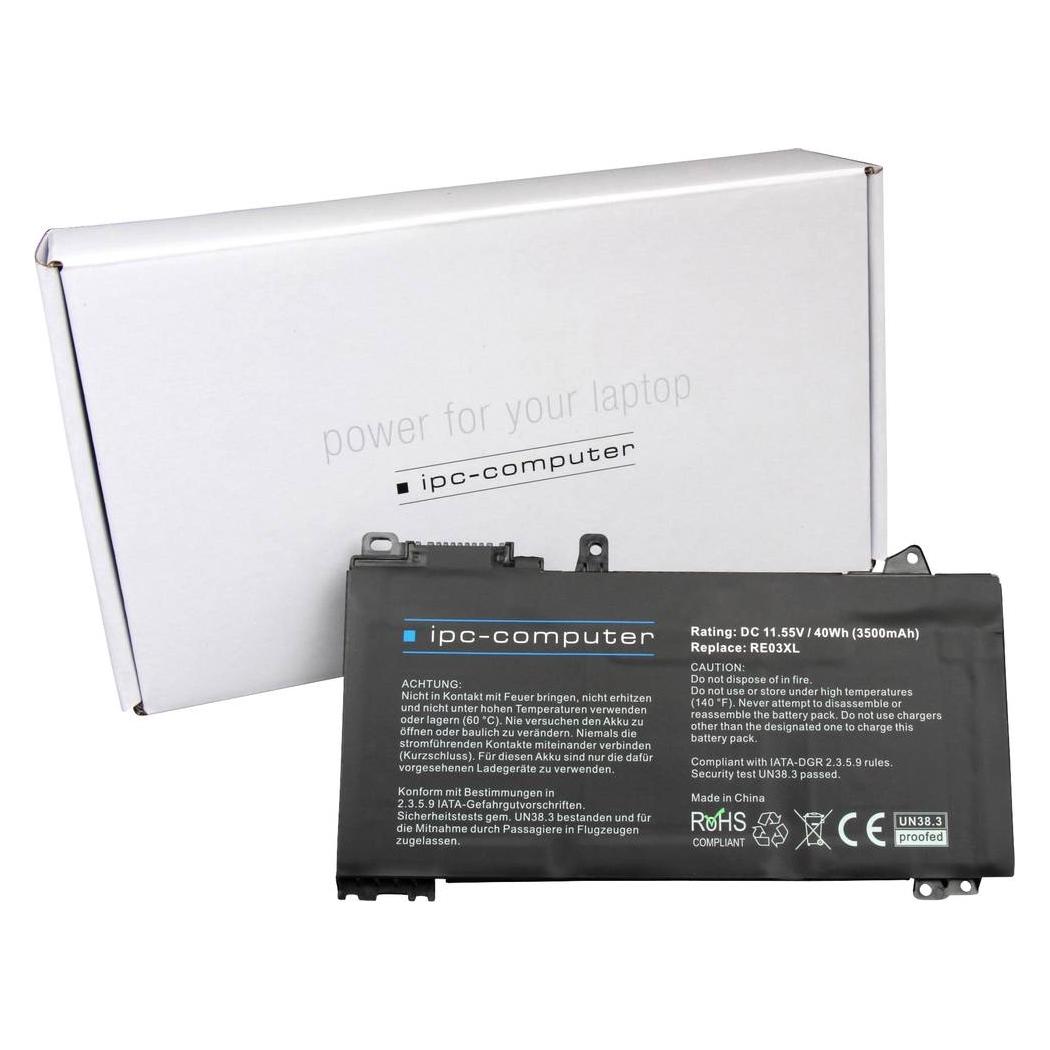 IPC Notebook-Akku RE03 REPLACE 11.55 V 3500 mAh HP (3500 mAh) (RE03 REPLACE)
