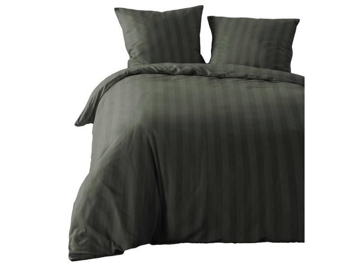 Douceur d´intérieur Bettwäsche-Set Mikrofasern Cleo 240/220 cm, Olivgrün, 220x240 cm, Heimtextilien, Bettwäsche & Leintücher, Bettwäsche