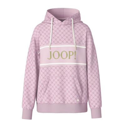 Hoodie JOOP, Damen, Gr. 36, rosa (rosa gemustert), Sweatware, Obermaterial: 63% Baumwolle, 37% Polyester, gemustert, mehrfarbig, loose fit normal, Rippbündchen, Sweatshirts Hoodie, im Cornflower-Design in lockerer Passform