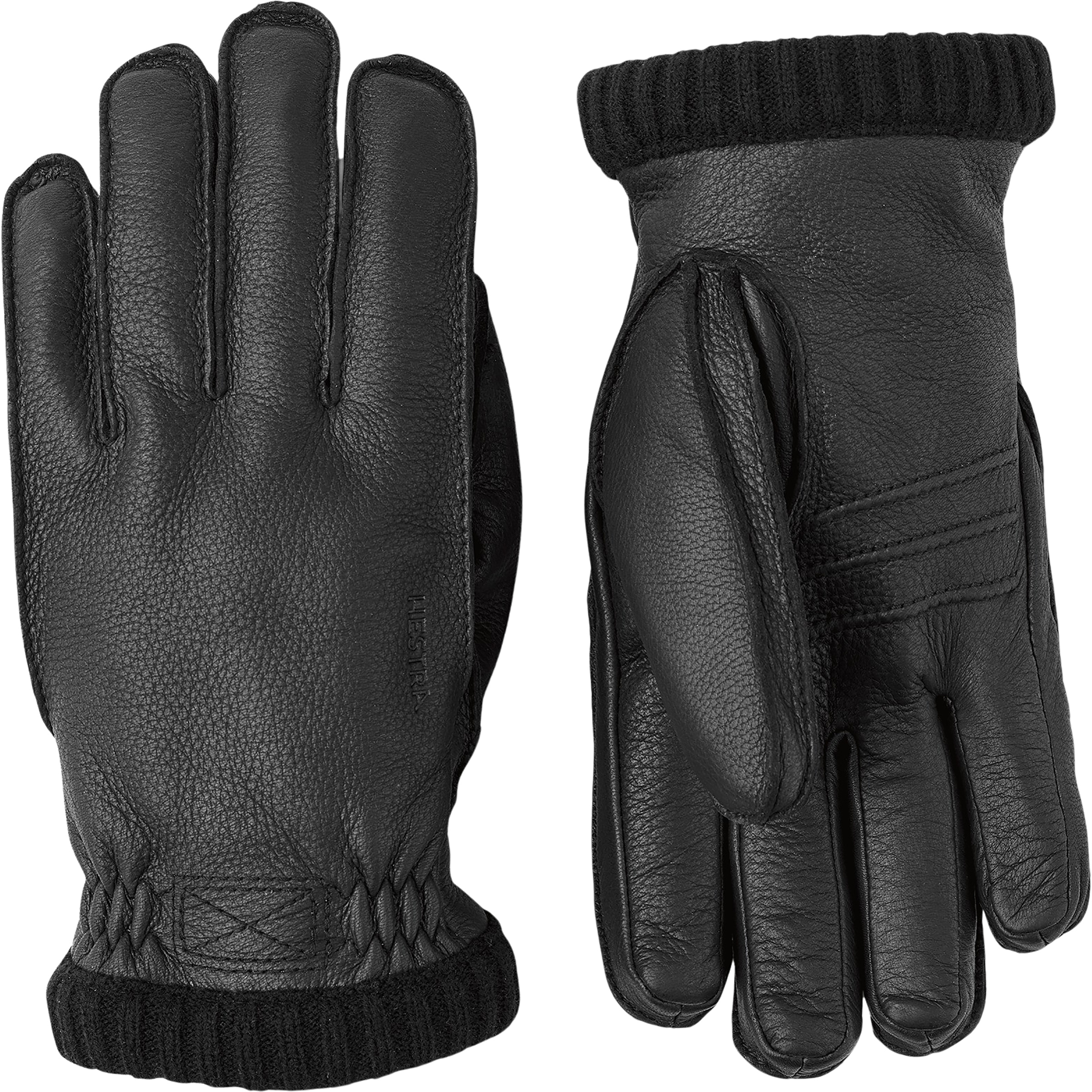 Hestra Deerskin Primaloft Rib Herren Fingerhandschuhe schwarz Größe 11 Lifestyle Wasserabweisend Wasserabweisend