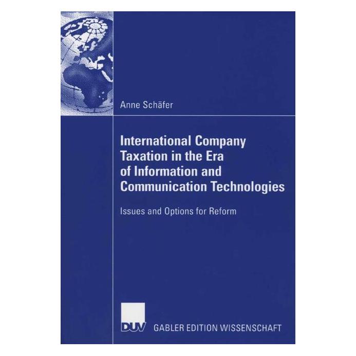 DUV Schäfer,A.:International Company Taxati (Englisch, Softcover, Anne Schäfer) (63568723)