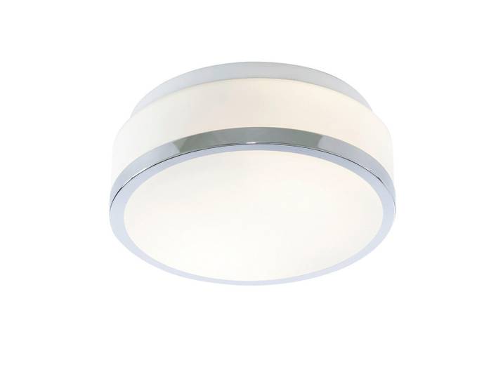 Deckenleuchte Cheese, Weiß, Chromfarben, Metall, Glas, rund, 10 cm, Lampen & Leuchten, Innenbeleuchtung, Deckenleuchten, Deckenleuchten