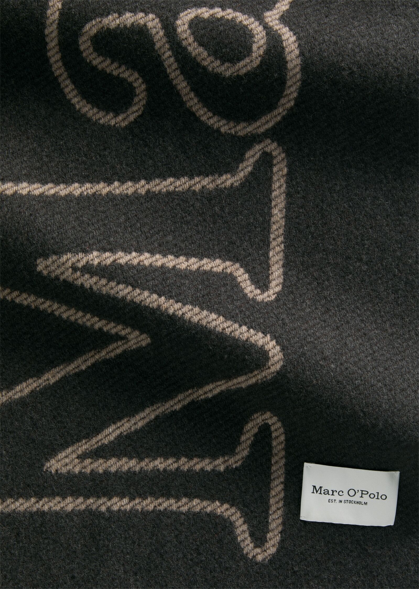 Marc O' Polo Wollschal MARC O'POLO, Herren, grau (wooden earth), Web, Wolle, Modetücher Wollschal wooden earth Einheitsgröße
