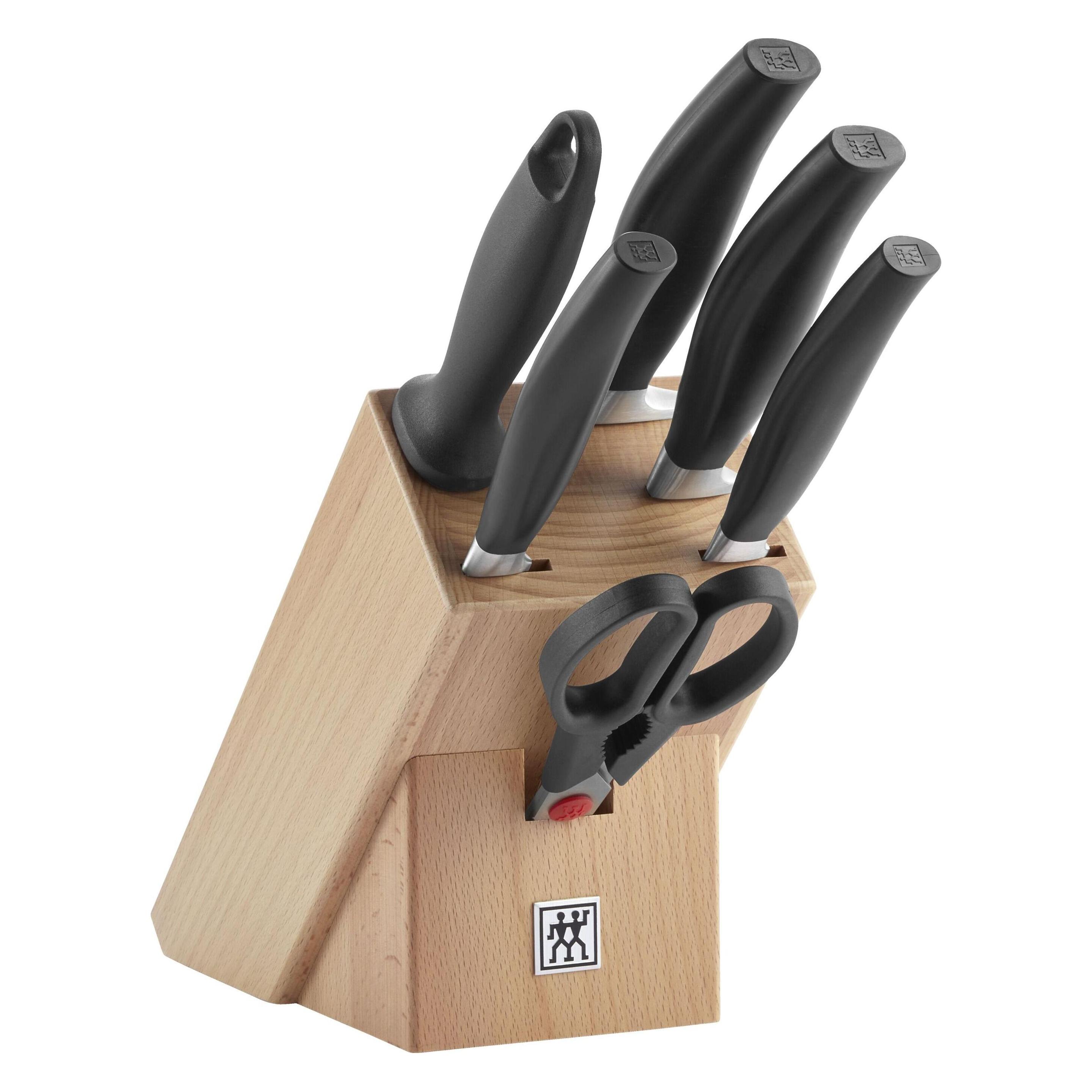 Zwilling Messerserie FIVE STAR Messerblock schräg bestückt 7-teilig (1026692)