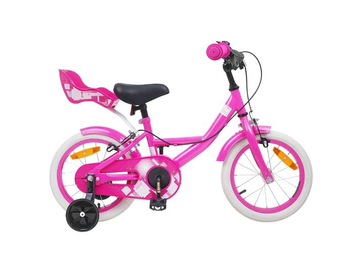 vidaXL Kinderfahrrad 14 Zoll für 3-5 Jahre alt Rosa