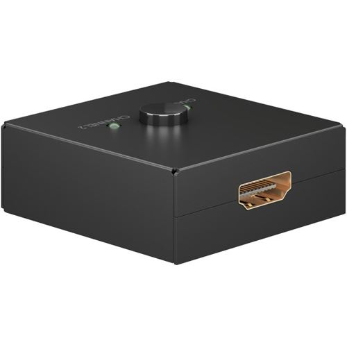 goobay Manuelle HDMIÖ-Umschaltbox 2 auf 1 (4K @ 60 Hz) HDMI-Switch